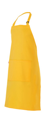 Delantal 404203 amarillo con peto sarga ajustable en cuello