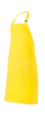 Delantal 404203 amarillo fluor con peto sarga ajustable en cuello